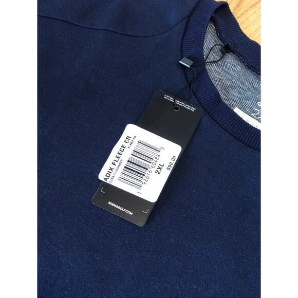 Adidas Adicross Fleece Crewneck pullover XXL new $90 - Picture 5 of 7